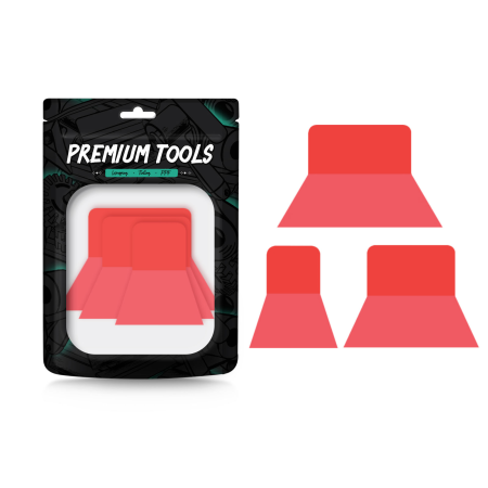 Zestaw rakli czerwone...